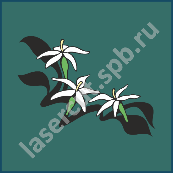 Трафарет цветы Трафарет цветы